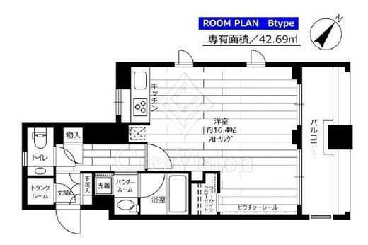 ステージグランデ新川　1005号室　間取り