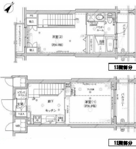ステージグランデ新川　1204号室　間取り