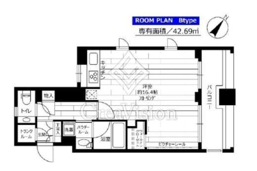 ステージグランデ新川　605号室　間取り