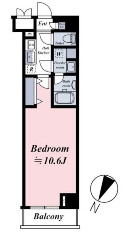 コンシェリア目黒ザレジデンス　6F号室　間取り
