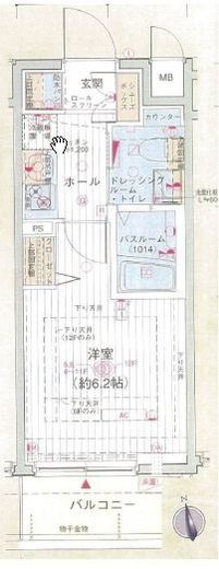 エステムプラザ品川大崎駅前レジデンシャル　1005号室　間取り
