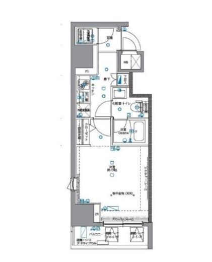 パティーナ月島　303号室　間取り