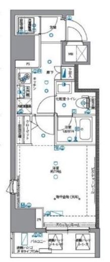 パティーナ月島　803号室　間取り