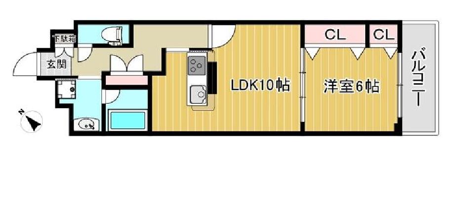 ムルーエ築地　302号室　間取り