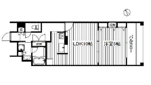 ムルーエ築地　402号室　間取り