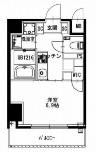 市ヶ谷仲之町ヒルズ　N204号室　間取り