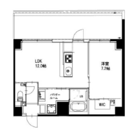 市ヶ谷仲之町ヒルズ　S601号室　間取り