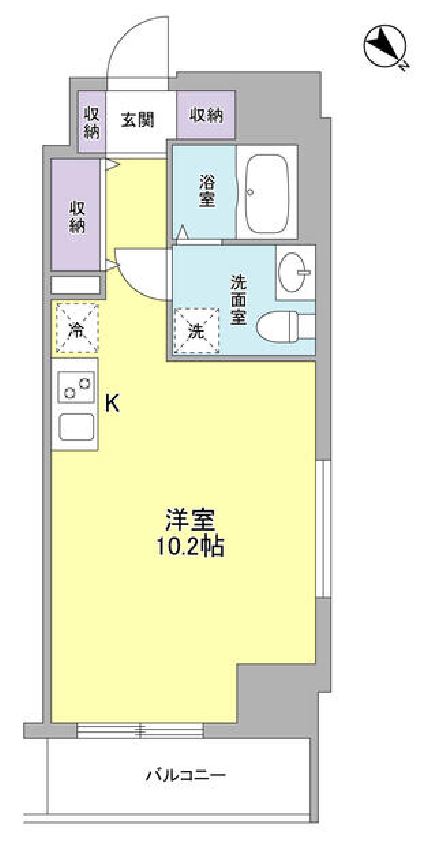 スタイリオ中延　503号室　間取り