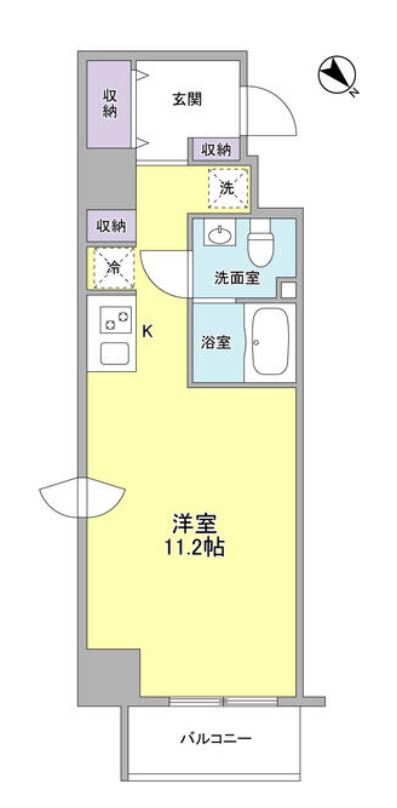 スタイリオ中延　804号室　間取り