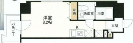 スタイリオ中延　602号室　間取り