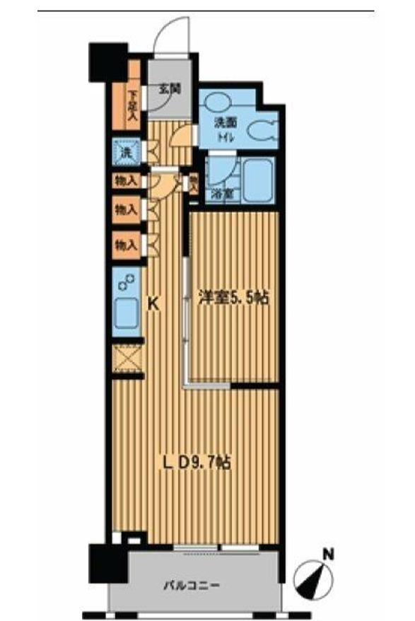 プライムアーバン日本橋横山町　810号室　間取り