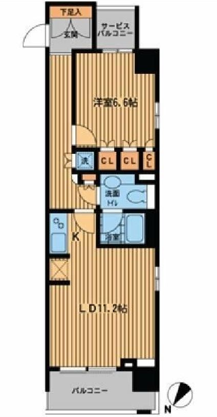 プライムアーバン日本橋横山町　207号室　間取り