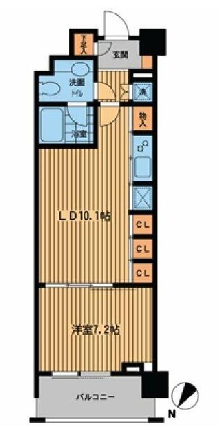 プライムアーバン日本橋横山町　603号室　間取り