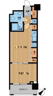 プライムアーバン日本橋横山町　1109号室　間取り