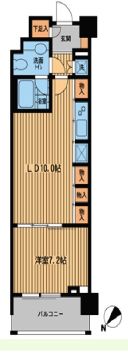 プライムアーバン日本橋横山町　205号室　間取り