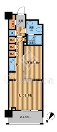プライムアーバン日本橋横山町　906号室　間取り