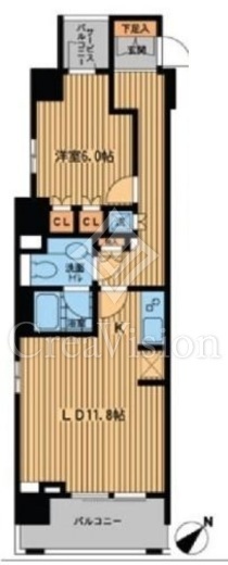 プライムアーバン日本橋横山町　308号室　間取り