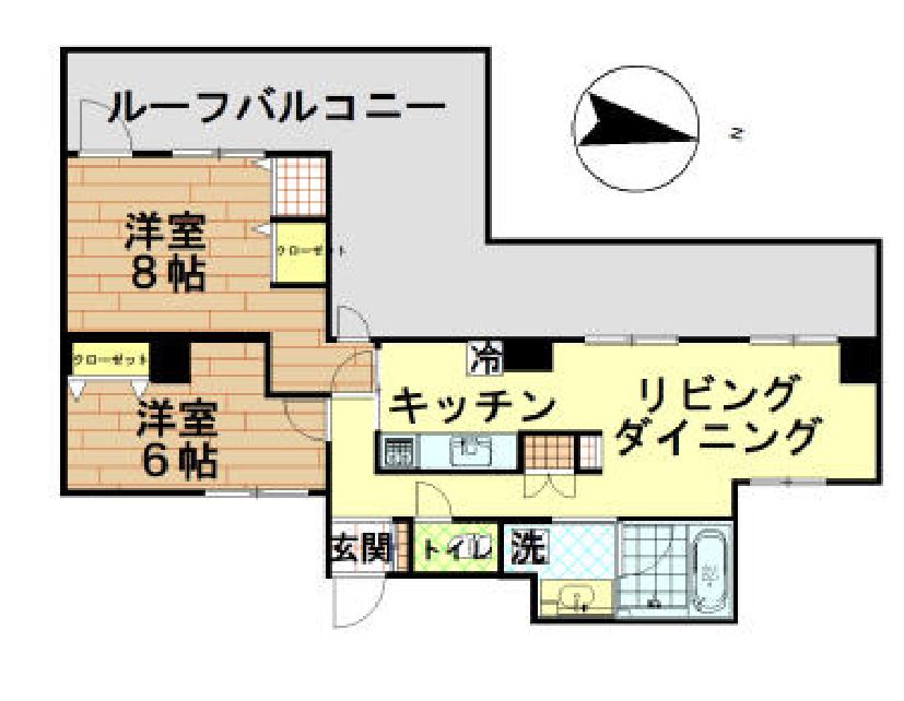 クレッセント目黒Ⅲ　702号室　間取り