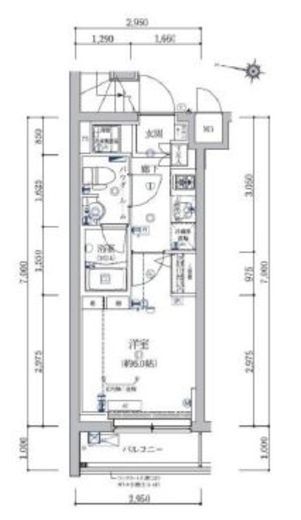 アルテシモカーロ　501号室　間取り