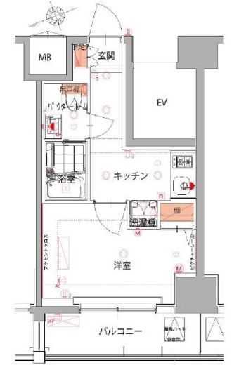 ハーモニーレジデンス五反田　602号室　間取り