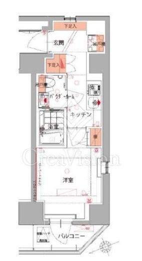 ハーモニーレジデンス五反田　603号室　間取り