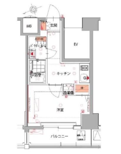 ハーモニーレジデンス五反田　702号室　間取り