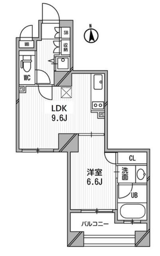 クリオ三田ラ・モード　603号室　間取り