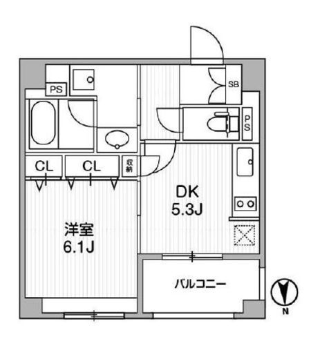 クリオ三田ラ・モード　208号室　間取り
