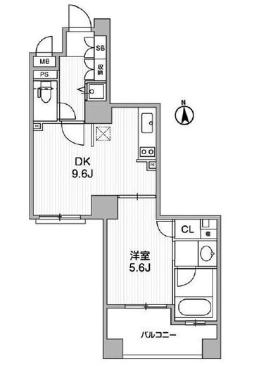 クリオ三田ラ・モード　503号室　間取り