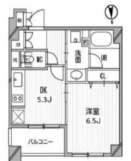 クリオ三田ラ・モード　607号室　間取り