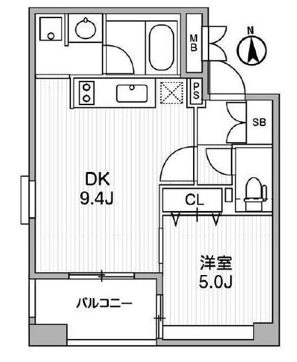 クリオ三田ラ・モード　701号室　間取り