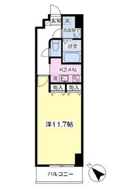 ドゥーエ有明ＥＡＳＴ　513号室　間取り