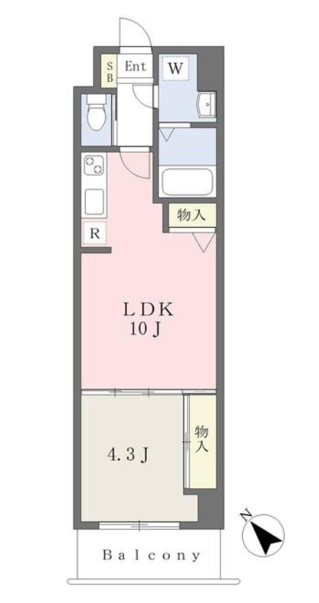 ドゥーエ有明ＥＡＳＴ　703号室　間取り