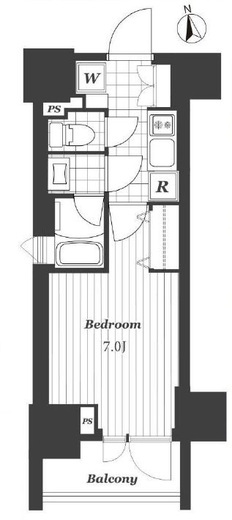 ピアース南麻布　10F1号室　間取り
