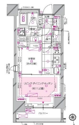 ピアース南麻布　506号室　間取り