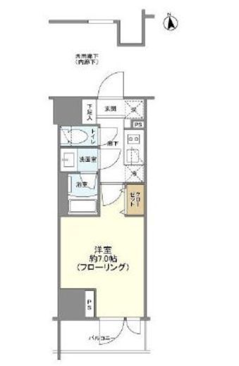 ピアース南麻布　602号室　間取り