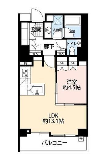 パークハウス品川中延　313号室　間取り