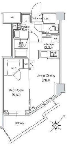 スタイリオ中延駅前　406号室　間取り