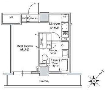 スタイリオ中延駅前　502号室　間取り