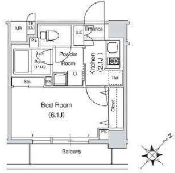 スタイリオ中延駅前　503号室　間取り