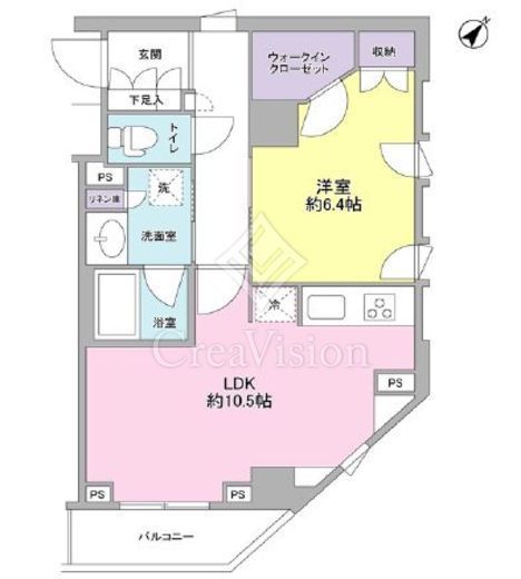 スタイリオ中延駅前　608号室　間取り