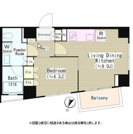 ソラーニ目黒不動前　305号室　間取り