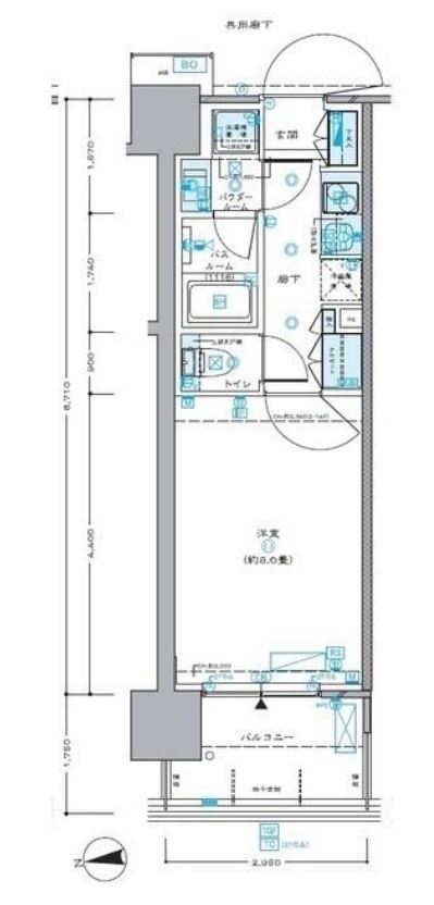 セントラルプレイス新宿御苑前　704号室　間取り