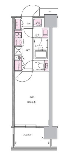 セントラルプレイス新宿御苑前　1002号室　間取り
