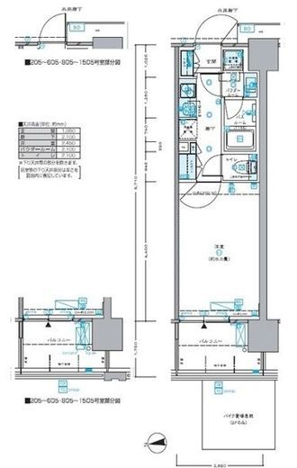 セントラルプレイス新宿御苑前　503号室　間取り