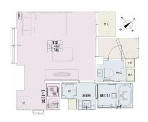神谷町レジデンス壱番館　504号室　間取り