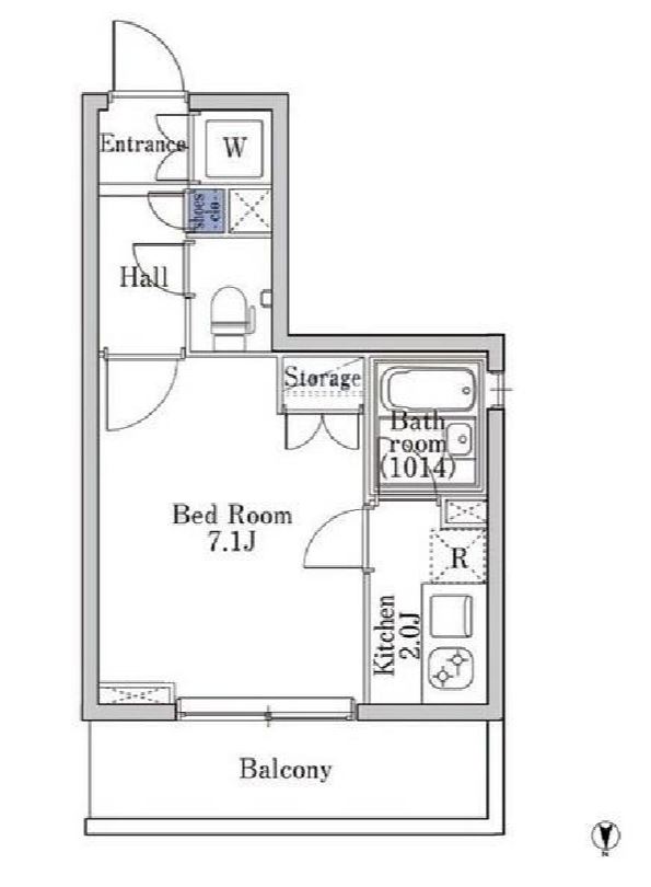 ラクラス学芸大学　105号室　間取り