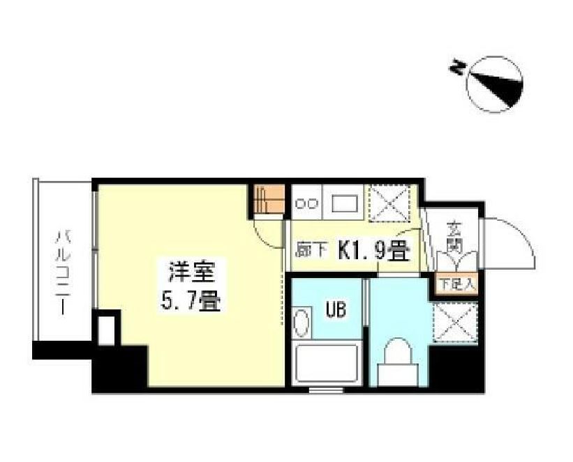 シンシア芝浦lunetta　603号室　間取り