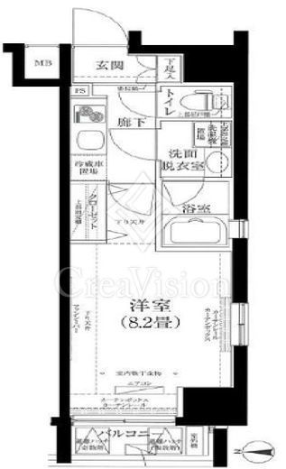 ルフレプレミアム神楽坂　304号室　間取り