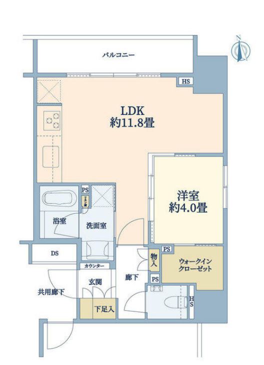 リビオレゾン大手町　603号室　間取り